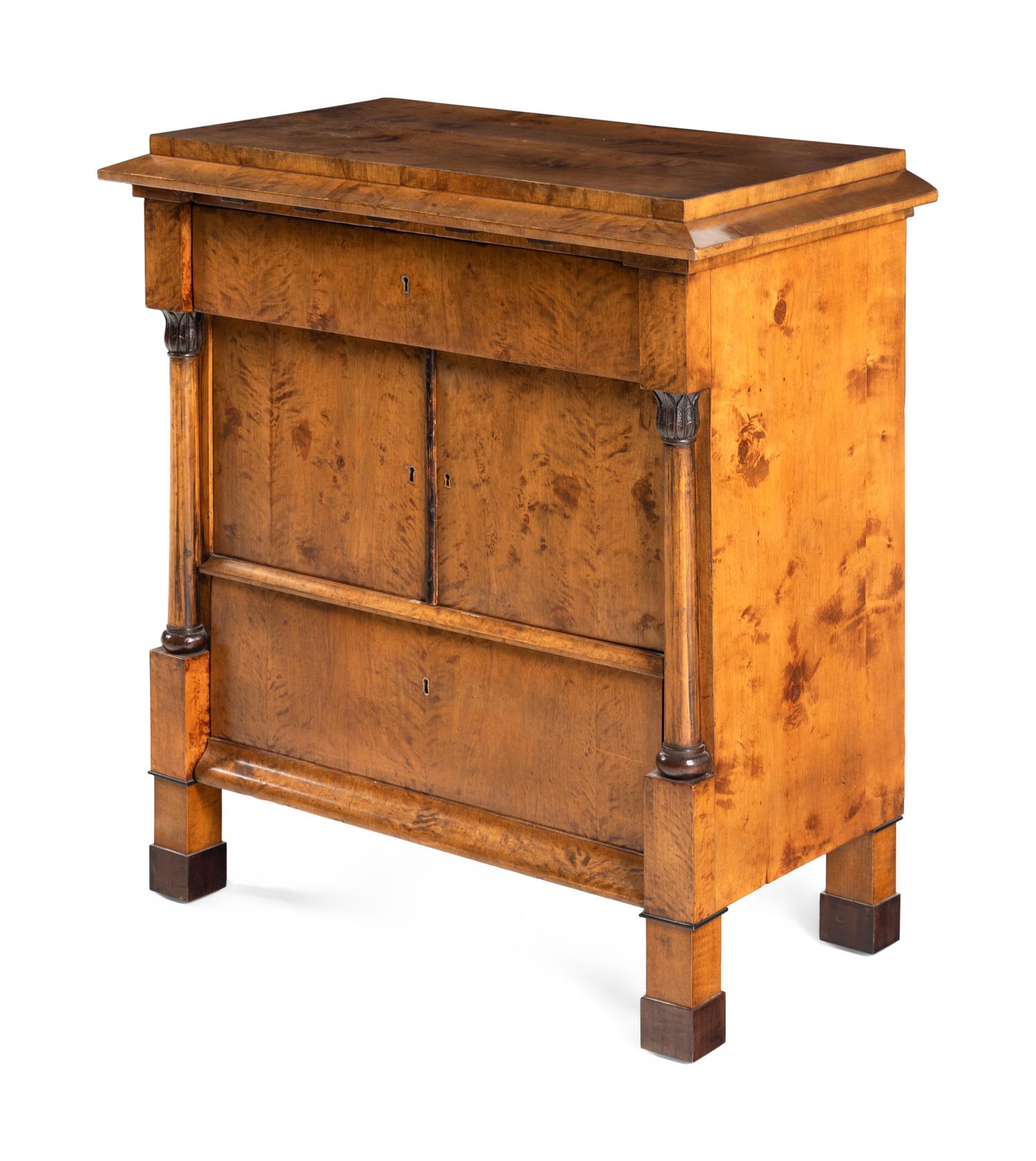 An Empire Walnut Side Cabinet