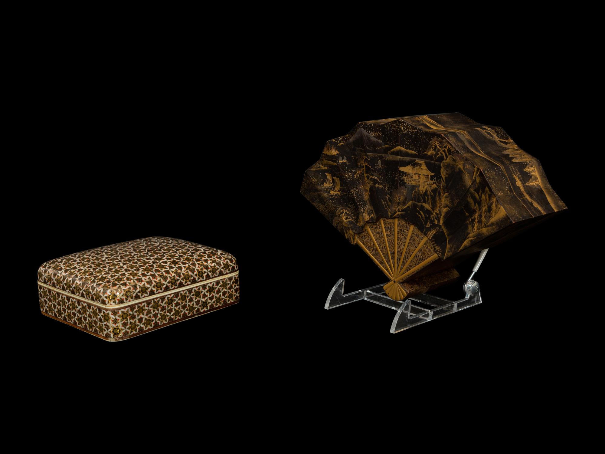 Two Asian Trinket Boxes