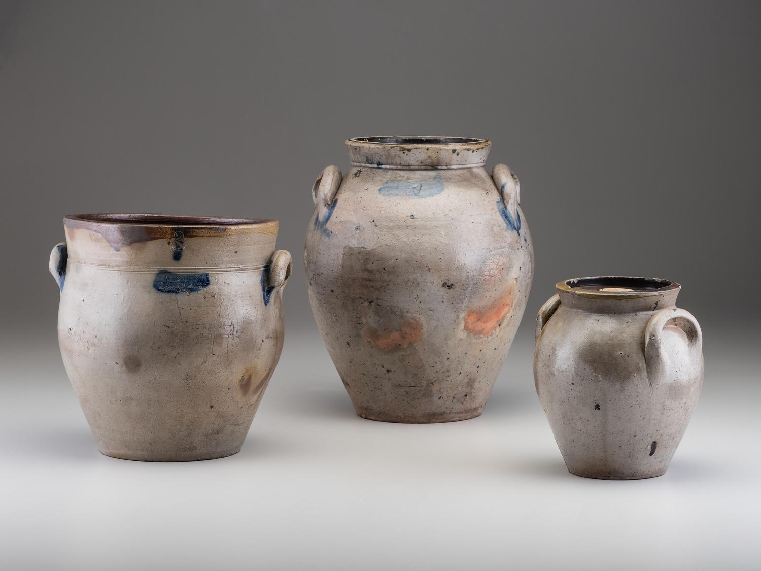 Three Stoneware Jars