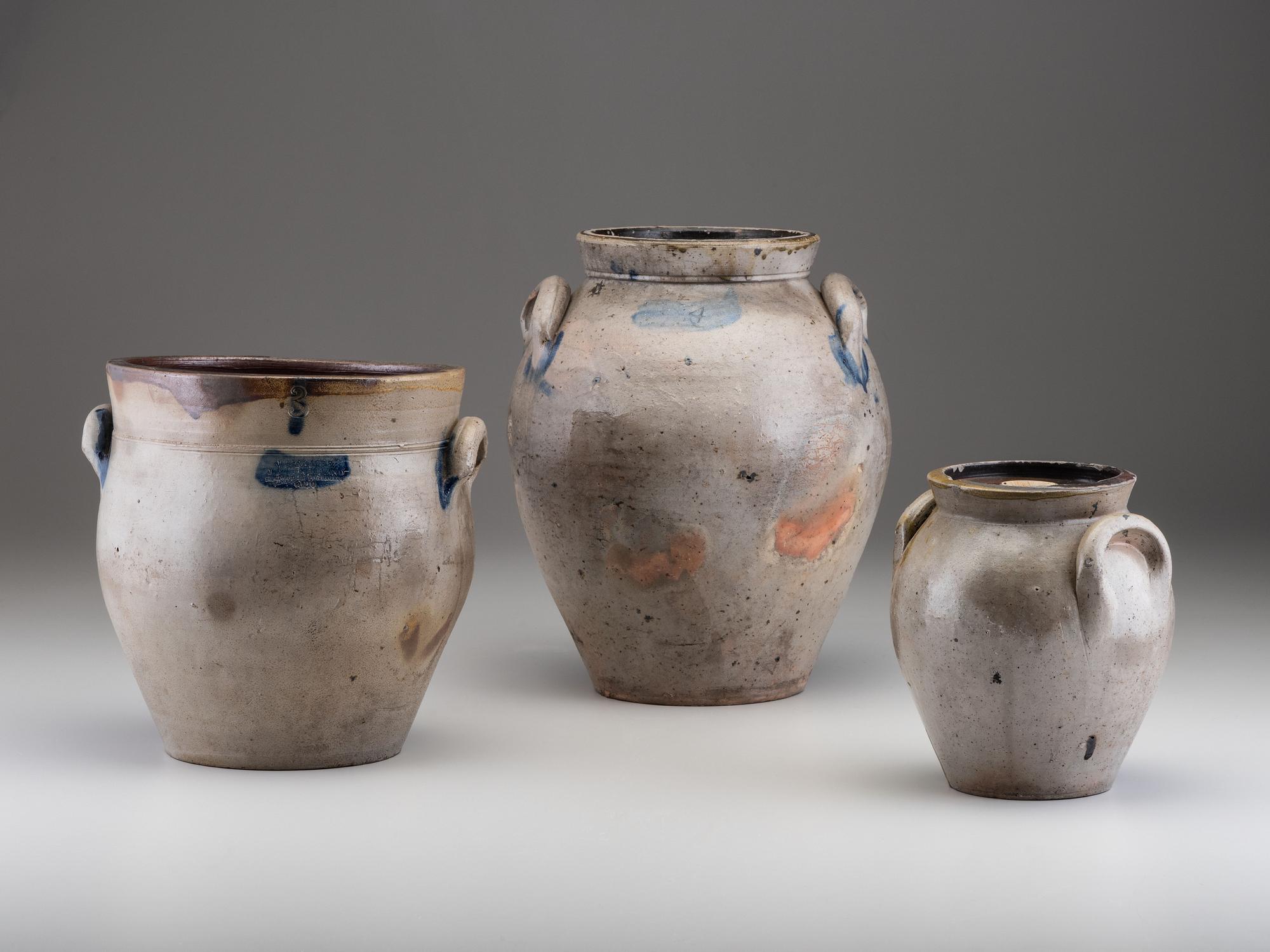 Three Stoneware Jars