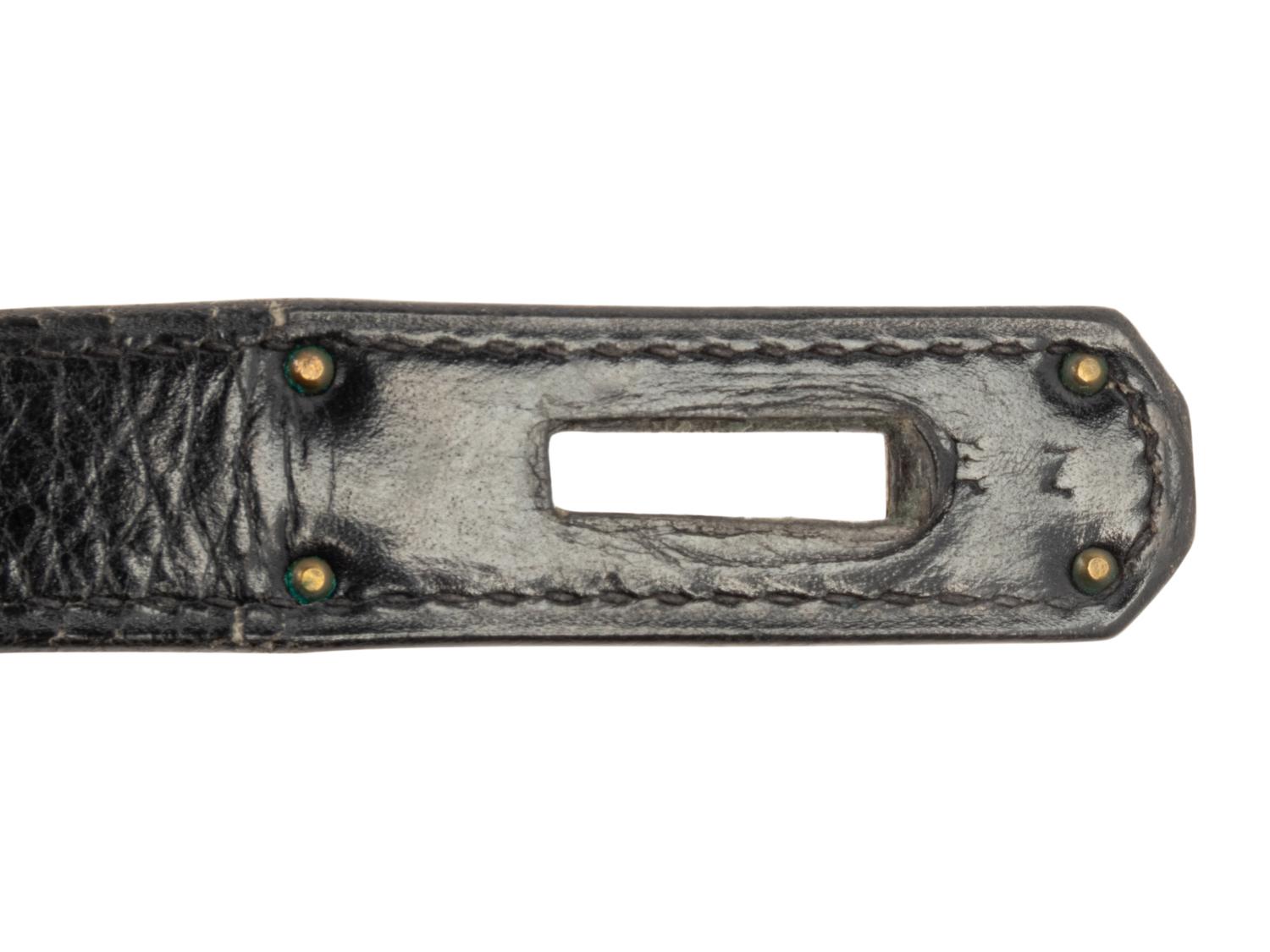 Hermès Black Leather Kelly Bag, 1970
