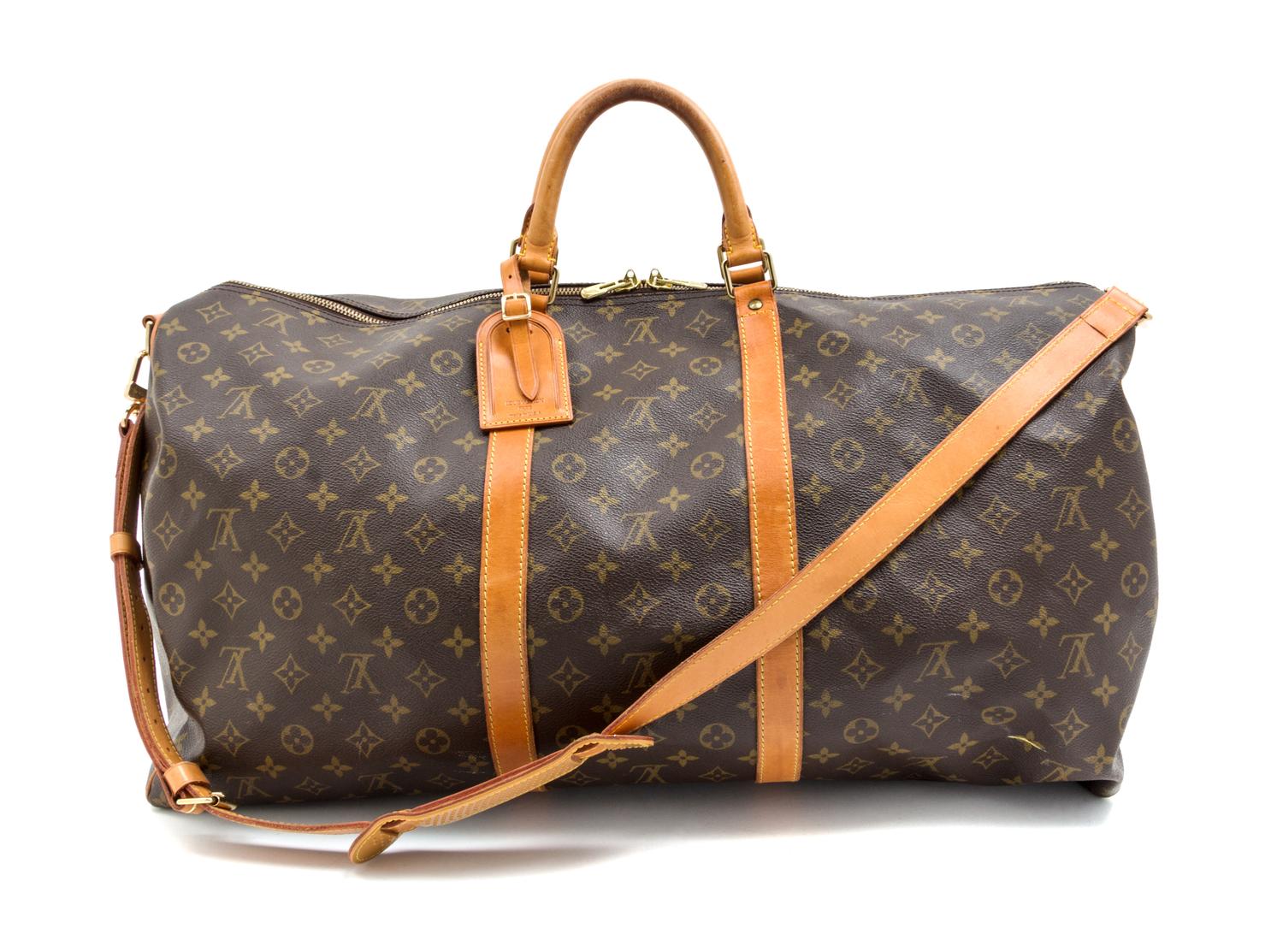 A Louis Vuitton Monogram Canvas Keepall, 24" x 15" x 10"