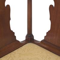 A Queen Anne Mahogany Corner Chair
