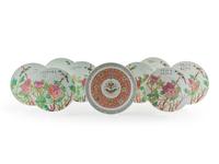 A Group of Eight Chinese Plates — QING DYNASTY