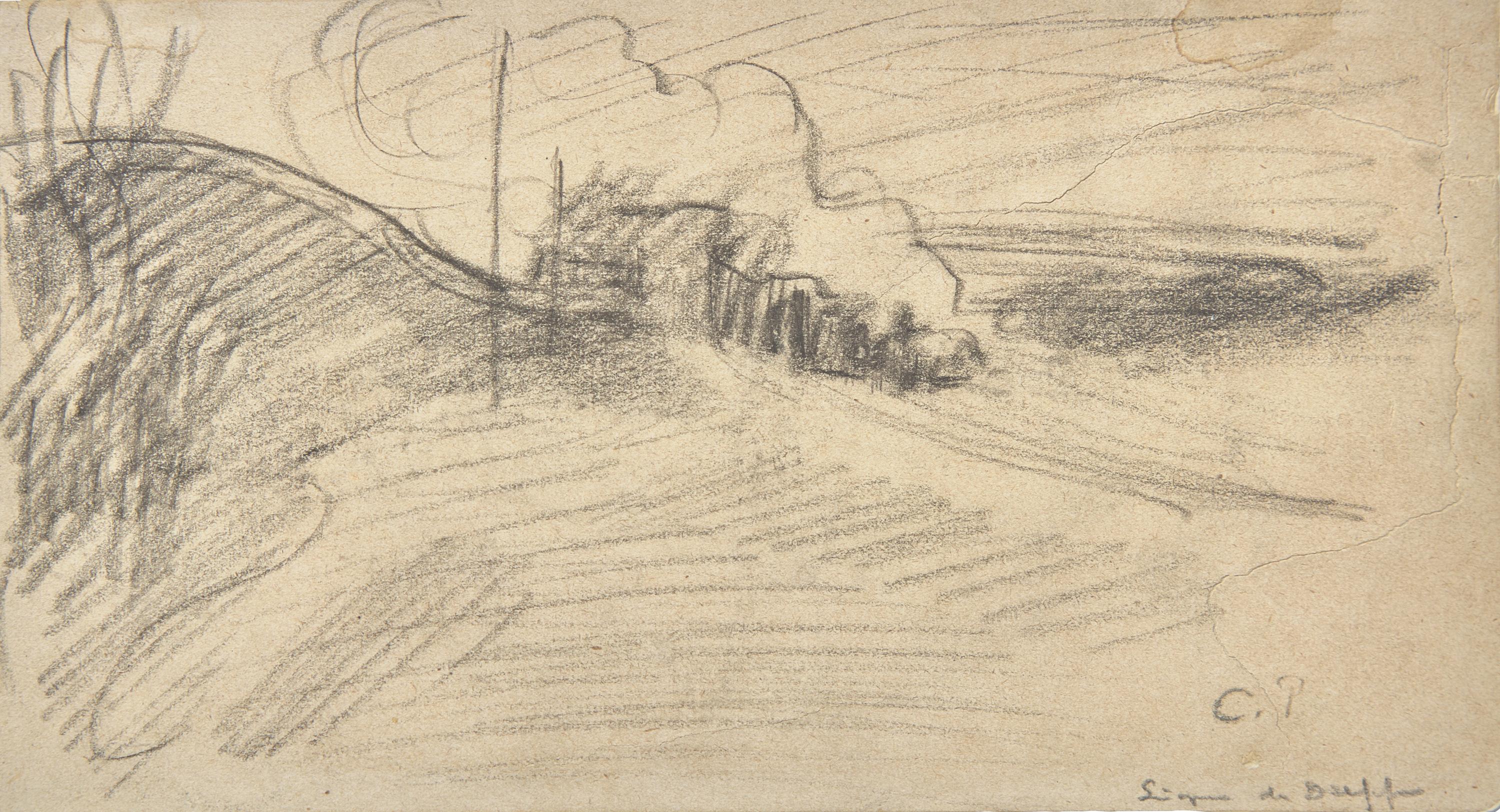 Camille Pissarro (Danish/French, 1830-1903) — Ligne de Dieppe , c. 1886
