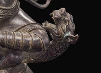 A Nepalese patinated bronze figure of Tara, possibly 19th century 銅加漆尼泊爾度母造像 可能為十九世紀