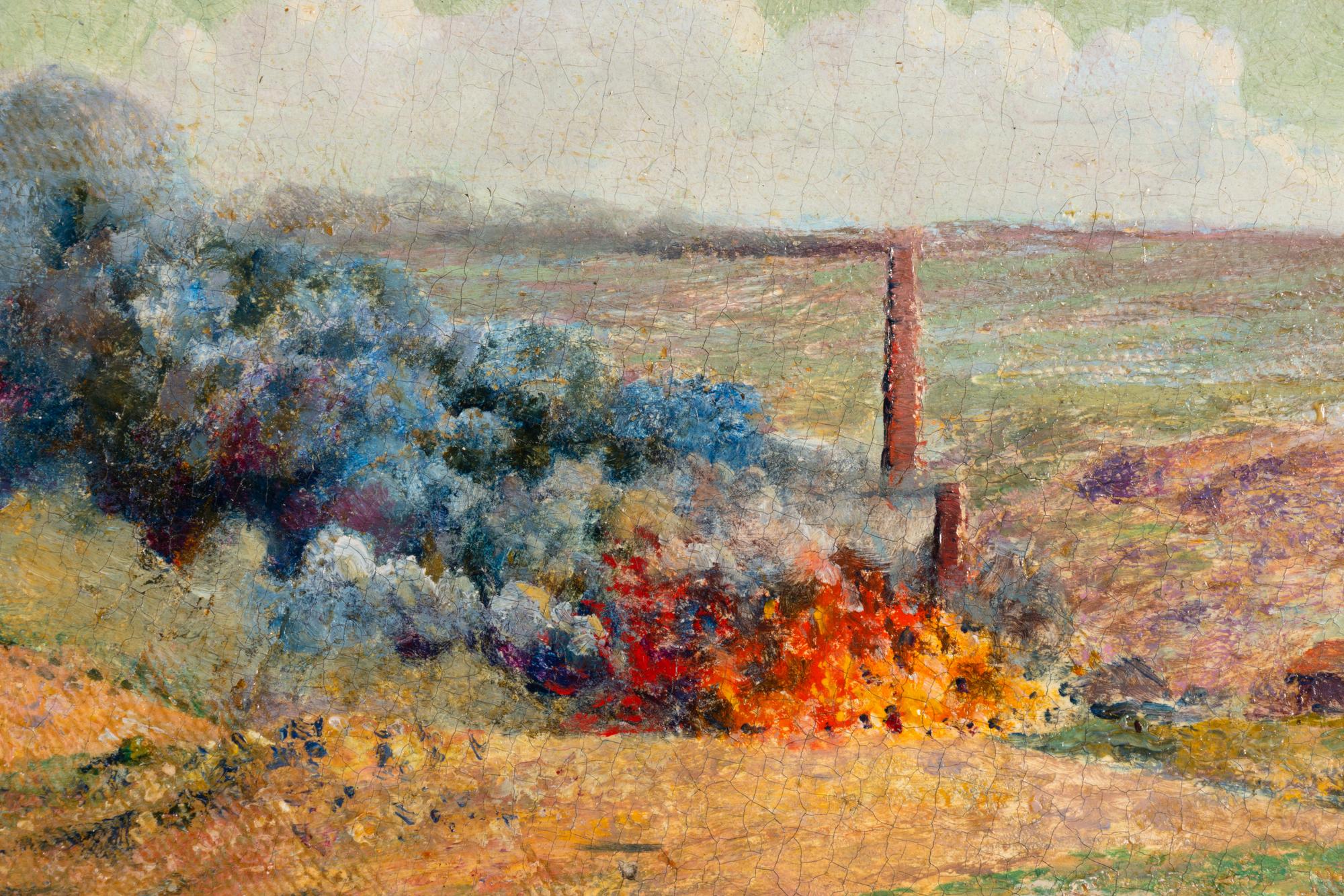 Burning of a Smelting Works