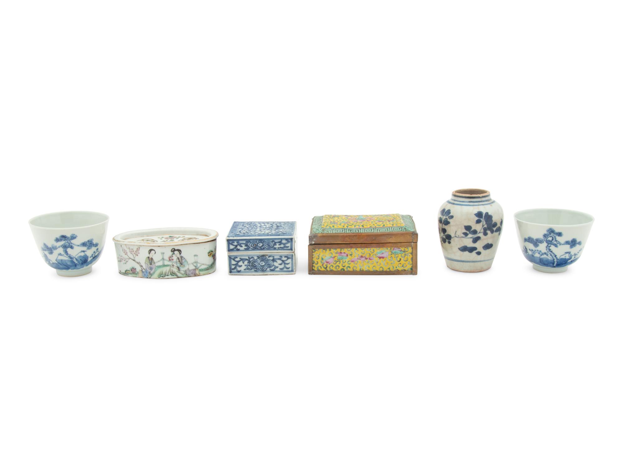 Six Chinese Porcelain Articles