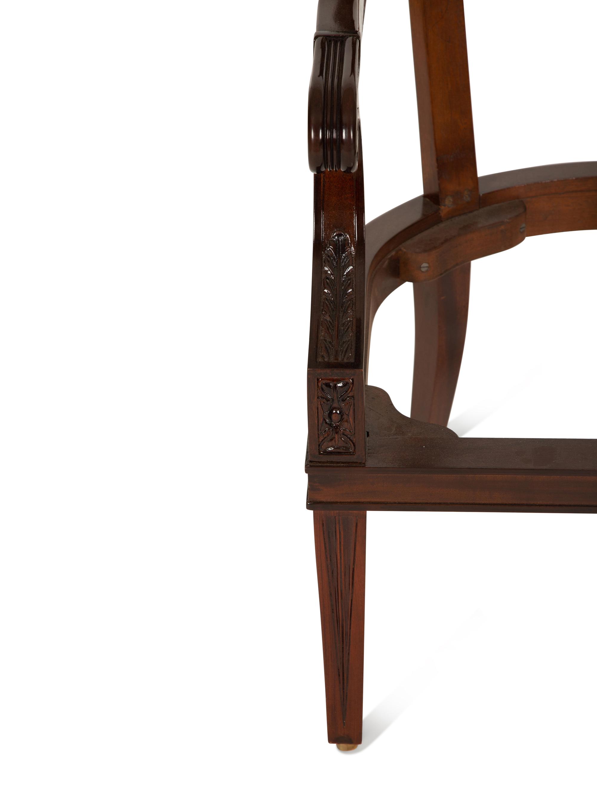 Three Georgian Style Mahogany Armchair Frames