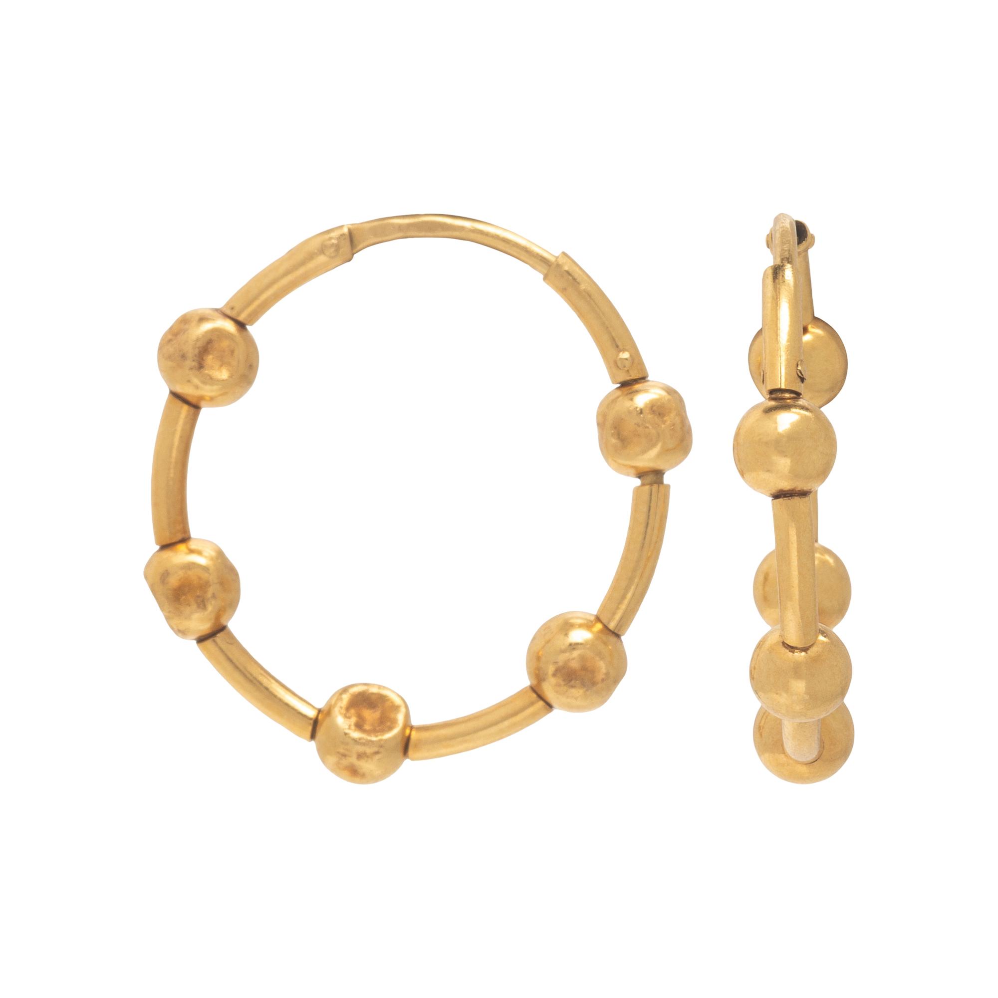Two Pairs of Yellow Gold Earrings