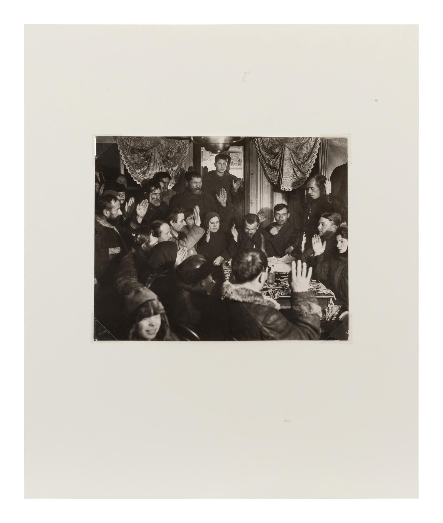 "We Vote for Kolkhoz," Rodigino, USSR, 1929 ., 1929