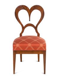 An Austrian Walnut Side Chair