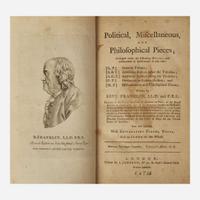 [Americana] Franklin, Benj(amin). Political, Miscellaneous, and Philosophical Pieces…