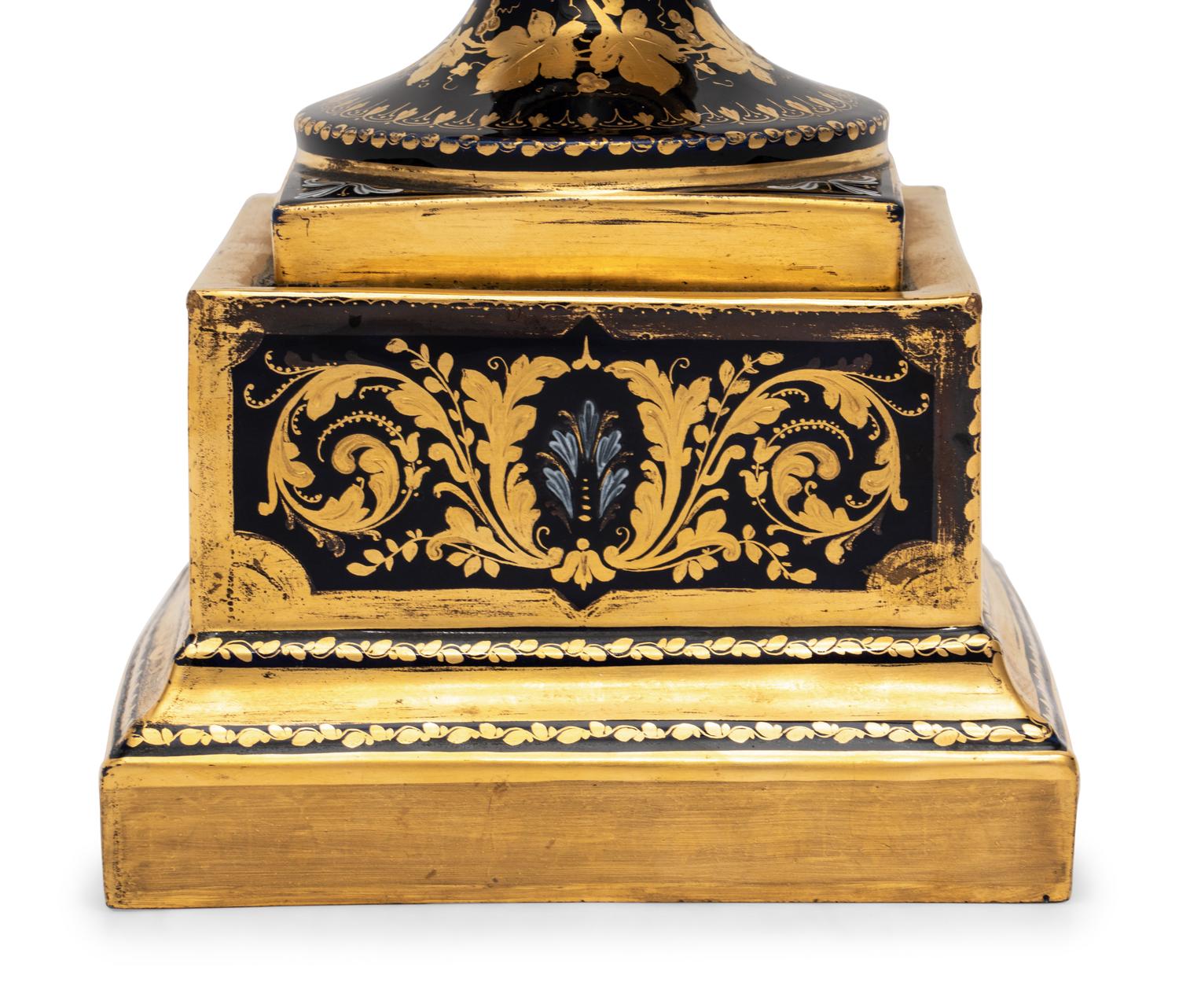 A Vienna Porcelain Urn and Stand