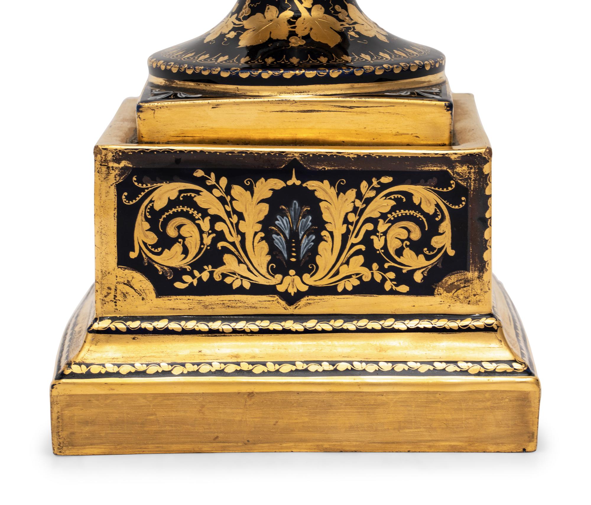 A Vienna Porcelain Urn and Stand