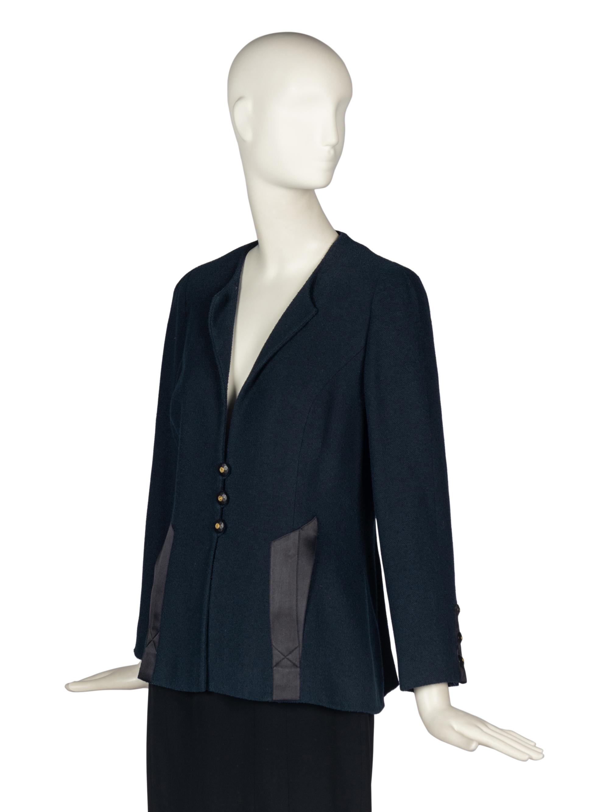 Chanel Boutique Navy Jacket