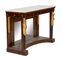 An American Empire Style Marble-Top Pier Table — 19th Century
