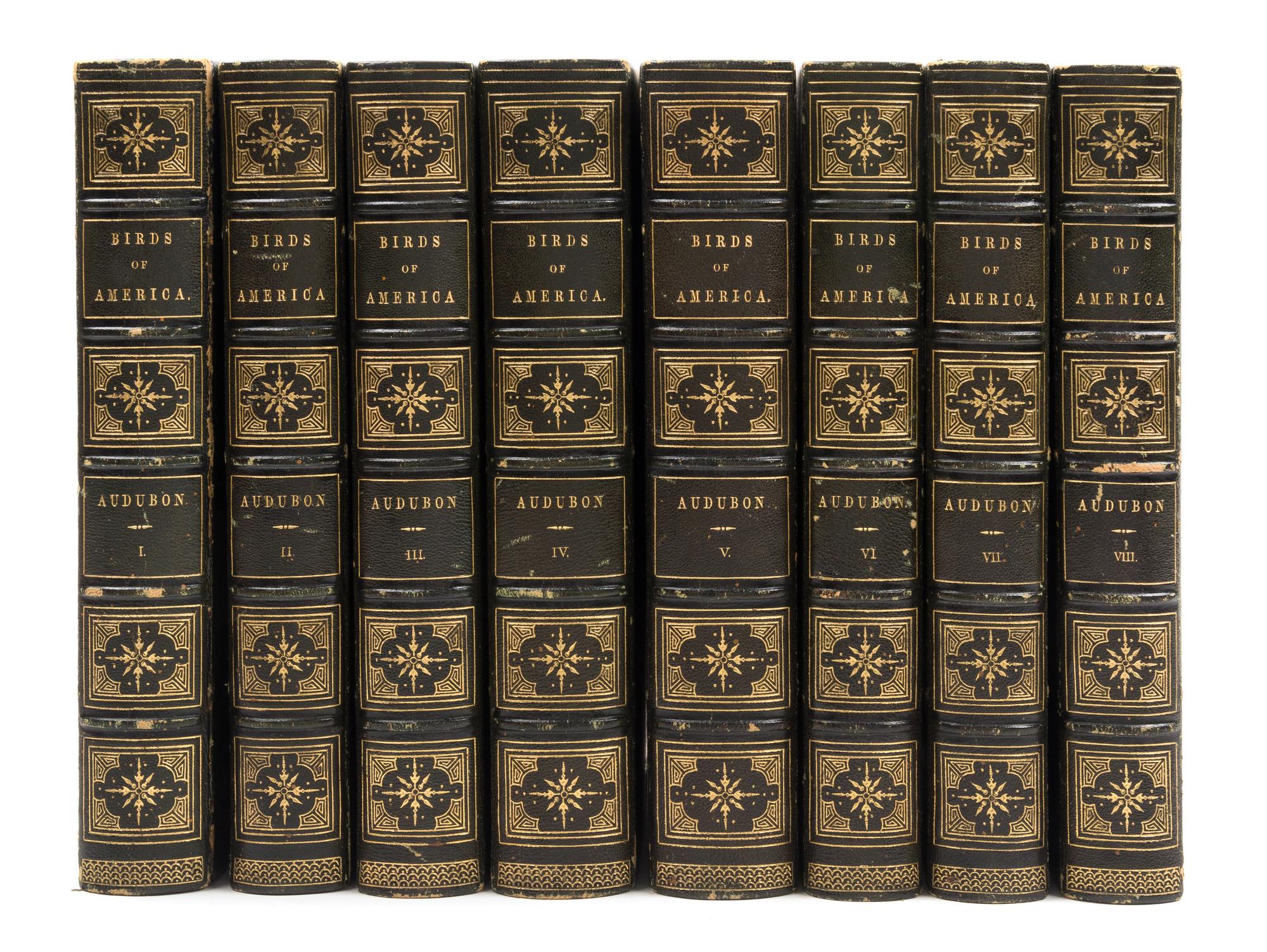 AUDUBON, John James. The Birds of America. New York: John Lockwood, [ca 1870-1871]. 8 volumes, royal 8vo.