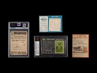 A Group of Four Post War Hall of Fame Football Cards,