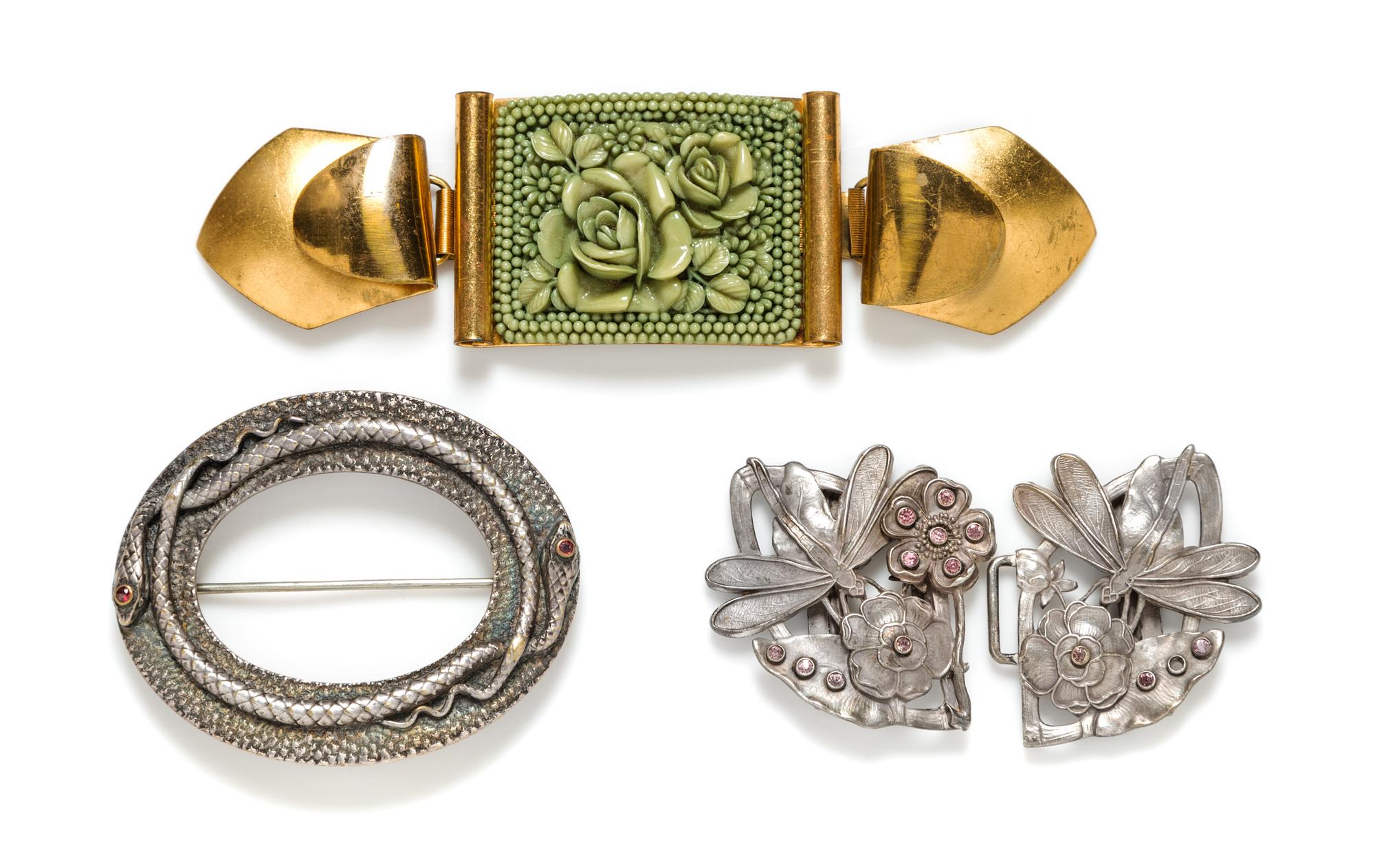 A Group of Three Belt Buckles,