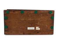 A Federal Paint Decorated Pine Cutlery Wall Box