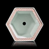 A Chinese Famille Verte Hexagonal "Deer" Jardinière, 20th Century — 近代 五彩松鹿圖六方盆