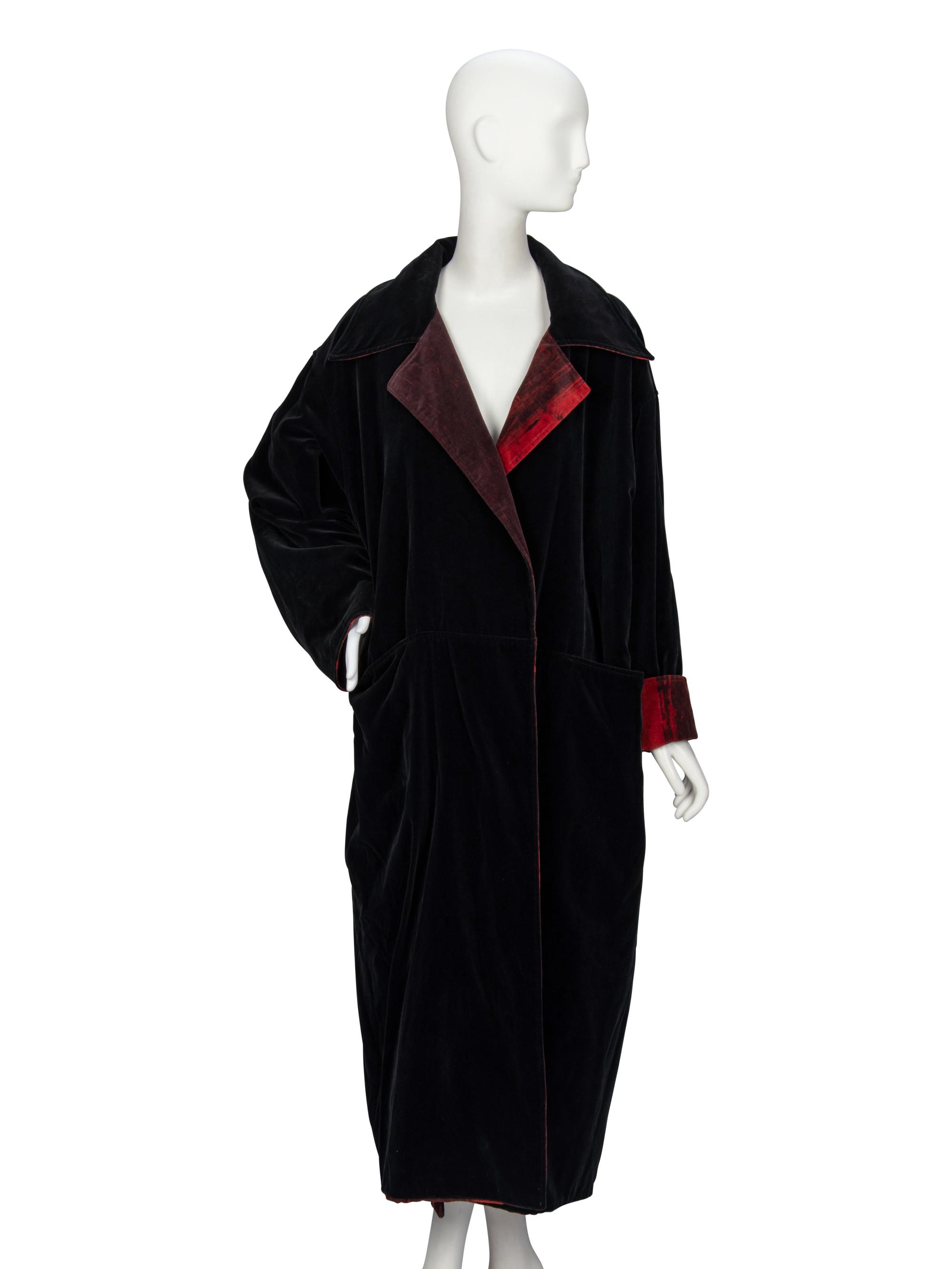 Robave, by Nick Cave & Jeffrey Roberts; Long Velvet Reversible Coat