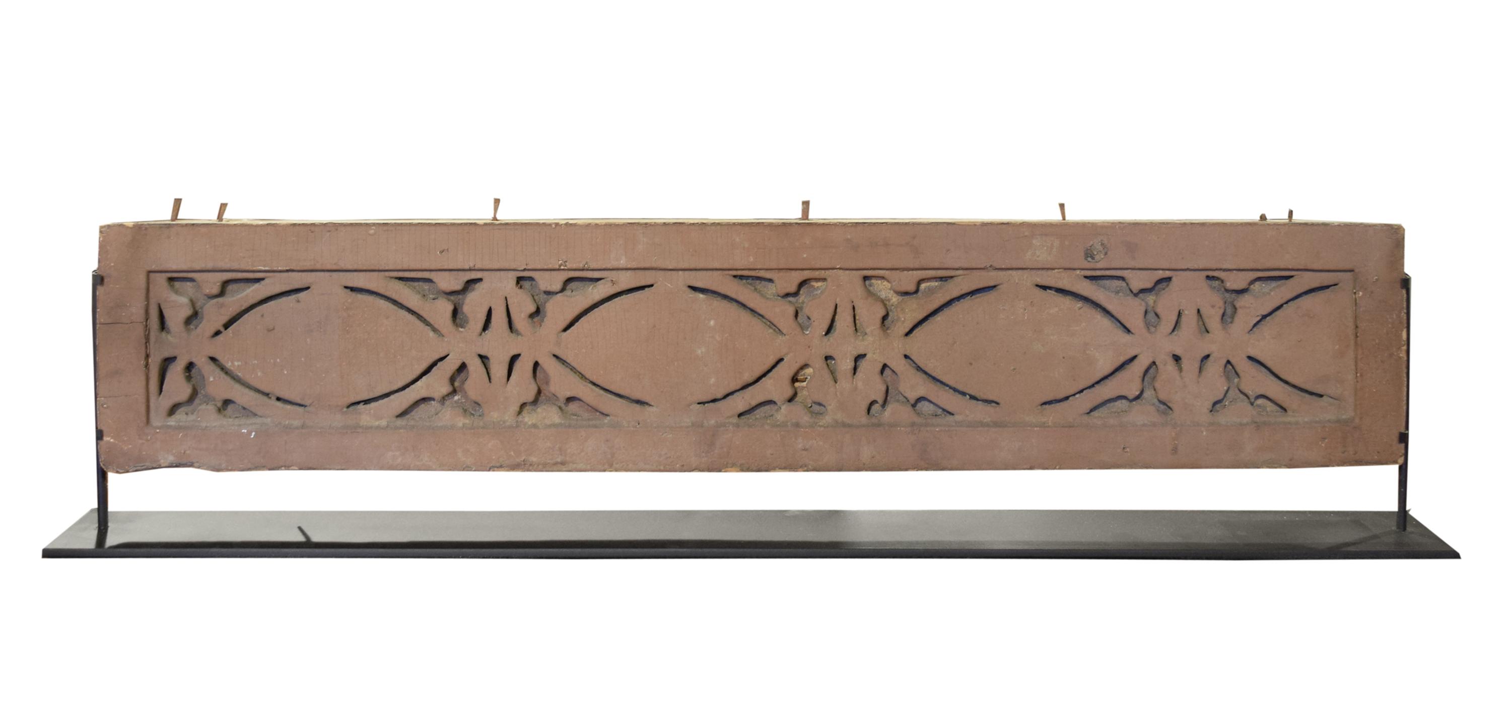 A Sullivan Designed Pine Panel from the James Charnley House by Adler & Sullivan 35" W x 3" D x 8.25" H — United States, 1892