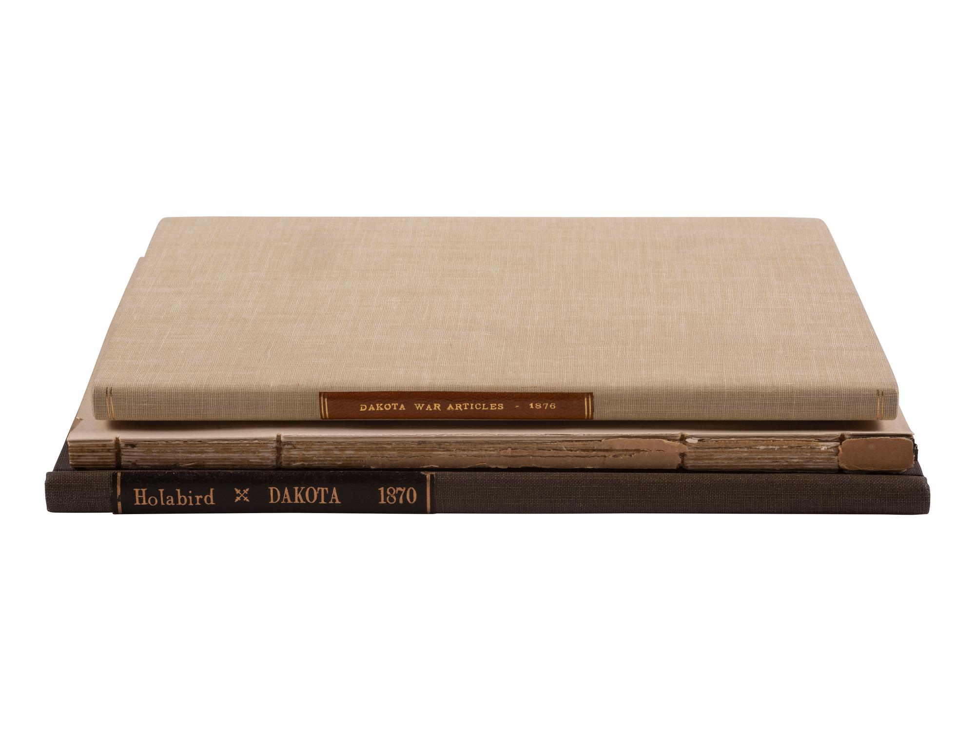 [DAKOTA TERRITORY]. Articles of War, From the Revised Statutes of the United States. Edition of February 22, 1875. Headquarters Department of Dakota: N.p., 1 April 1876. 8vo. Stab-sewn in original wrappers; cloth folding case.