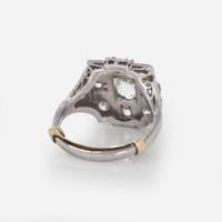 A Ladies Platinum and Diamond Ring