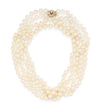A Collection of Cultured Pearl Necklaces,
