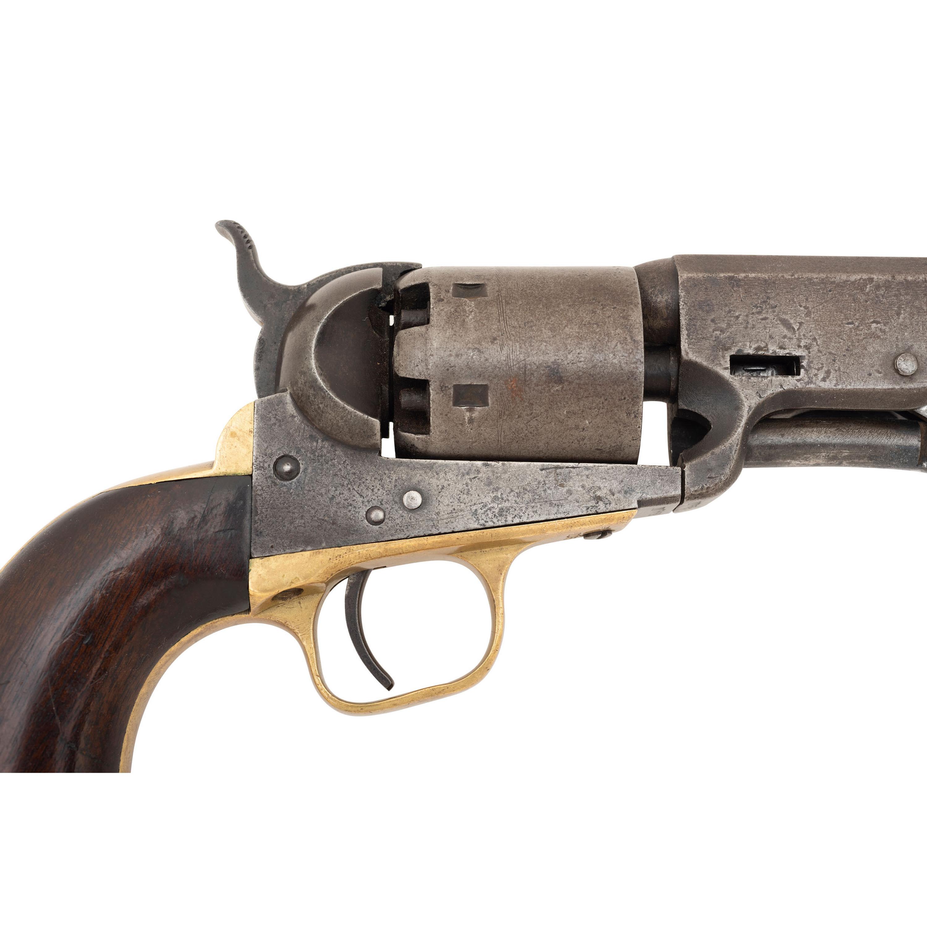 Mismatched Colt Navy with old GAR Tag Identifying the Gun to William Parsons - 2nd MA Infantry