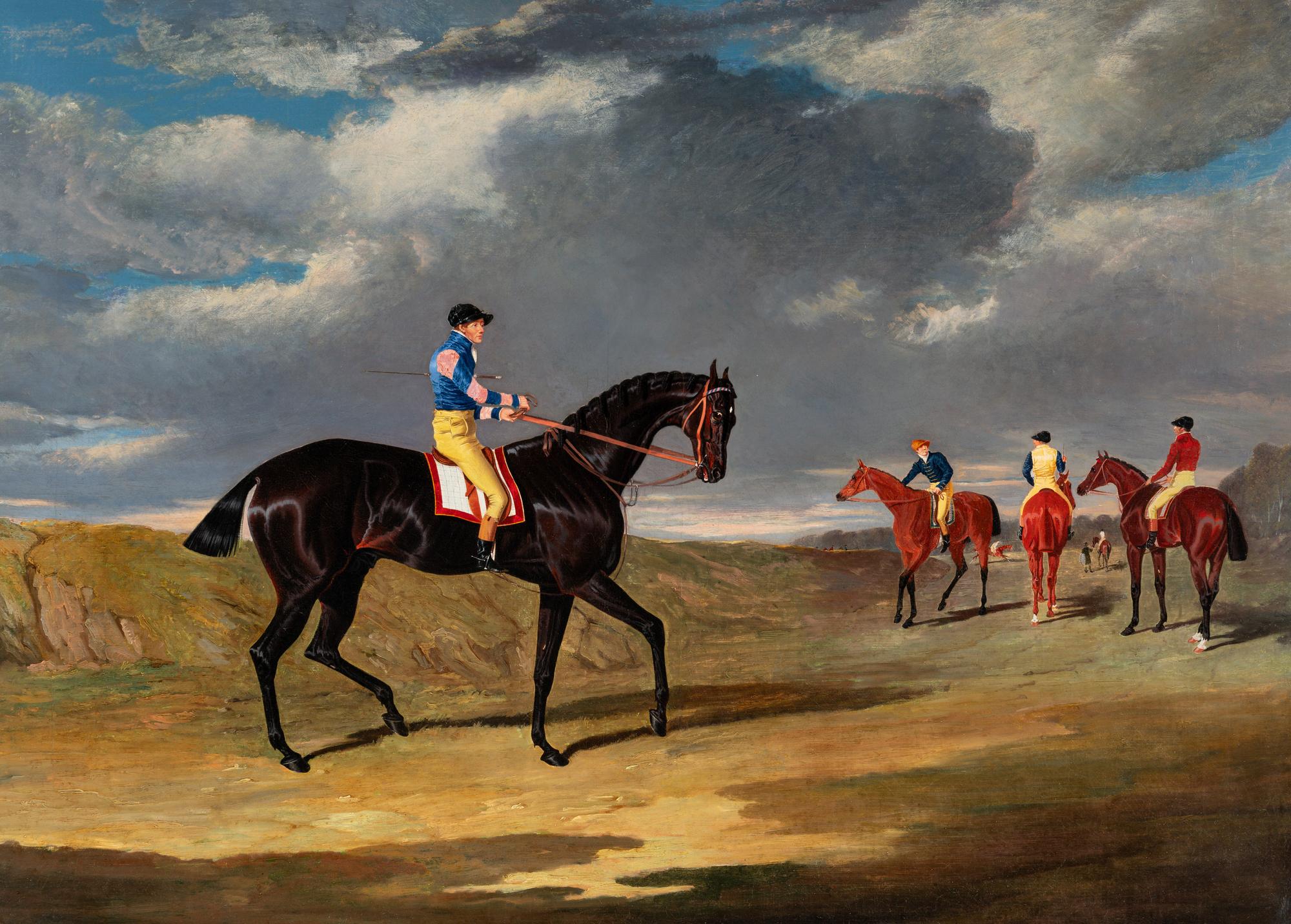 Lottery Going to the Start at Doncaster , 1830