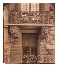 A pair of photographs ( Balcon, Louvre; Ancien Monastère des Bénédictins anglais, 269 rue Saint-Jacques )