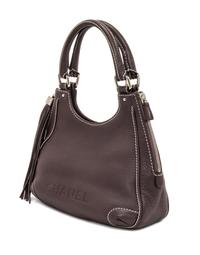 A Chanel Light Brown Caviar Leather Handbag, 12" x 8" x 5".