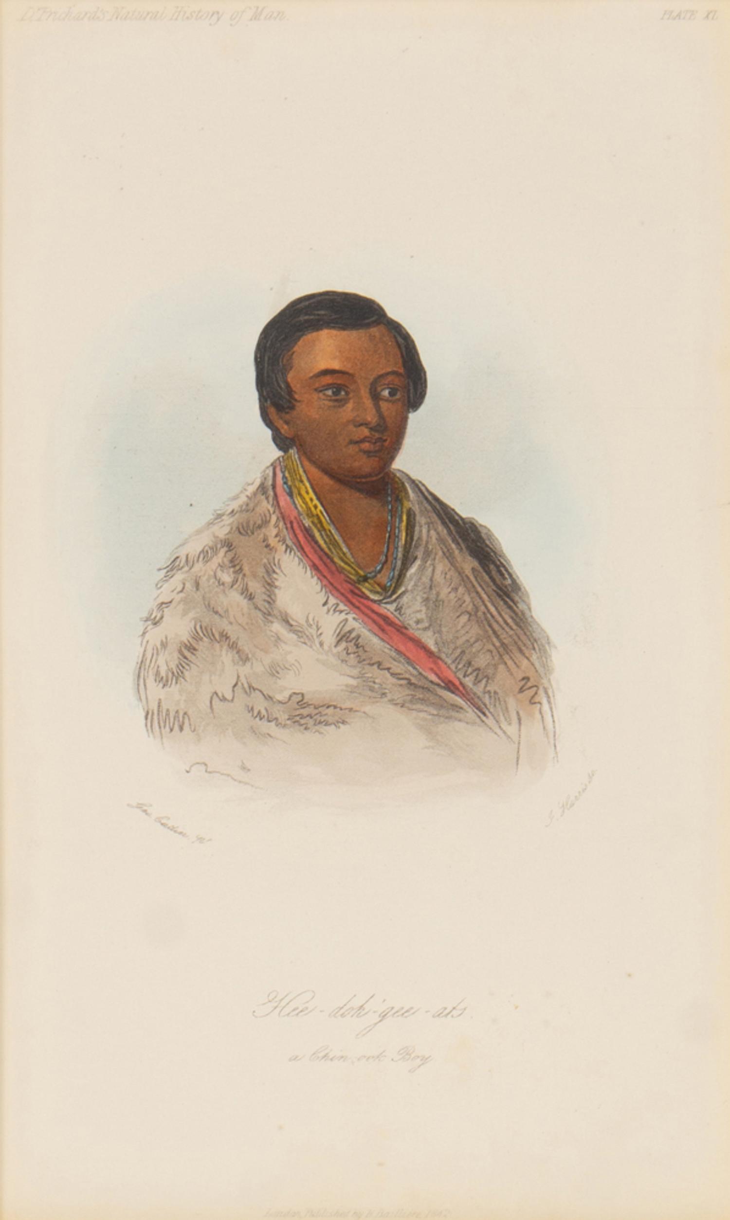 A Group of Five McKenney & Hall and George Catlin Prints