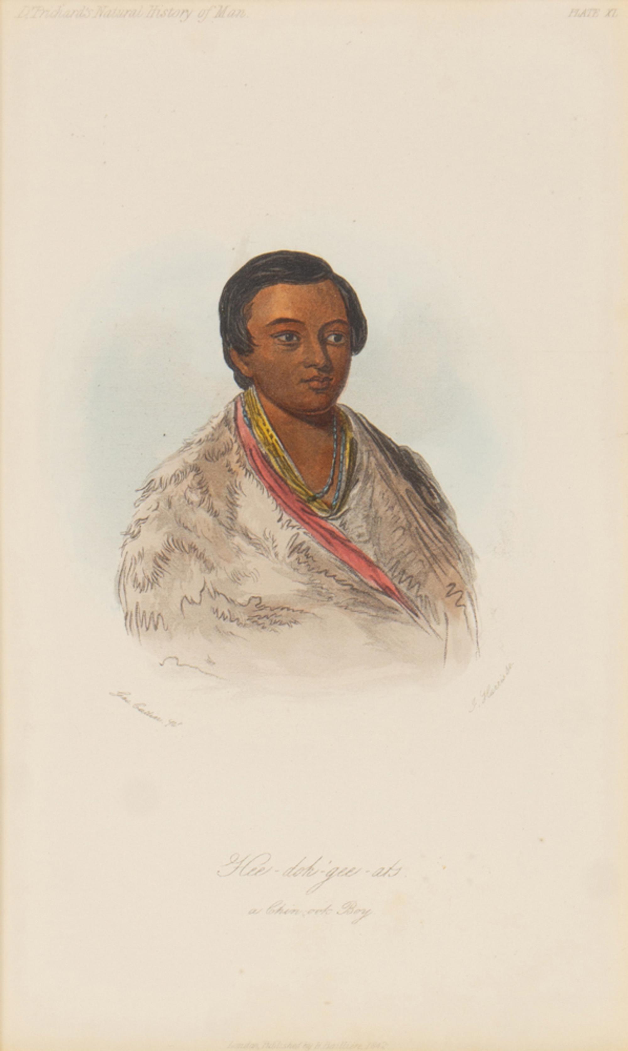 A Group of Five McKenney & Hall and George Catlin Prints