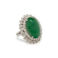 JADE AND DIAMOND RING
