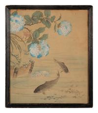 Two Chinese Ink and Color Paintings on Silk
