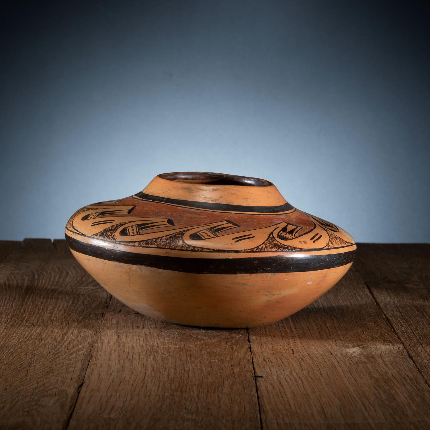 Pottery Jar, with Migration Pattern