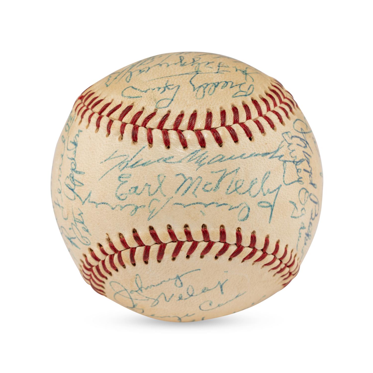 A Washington Senators Reunion Signed Autograph Baseball Including Dizzy Dean, Joe Cronin and Goose Goblin (Beckett Authentication Services)