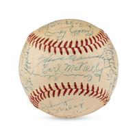 A Washington Senators Reunion Signed Autograph Baseball Including Dizzy Dean, Joe Cronin and Goose Goblin (Beckett Authentication Services)