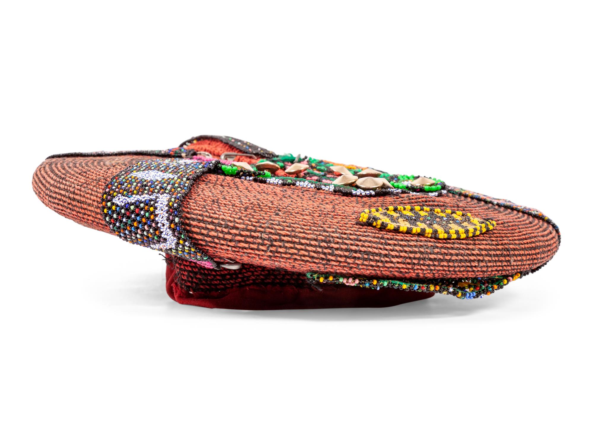 African Beaded Necklaces and Zulu Hat
