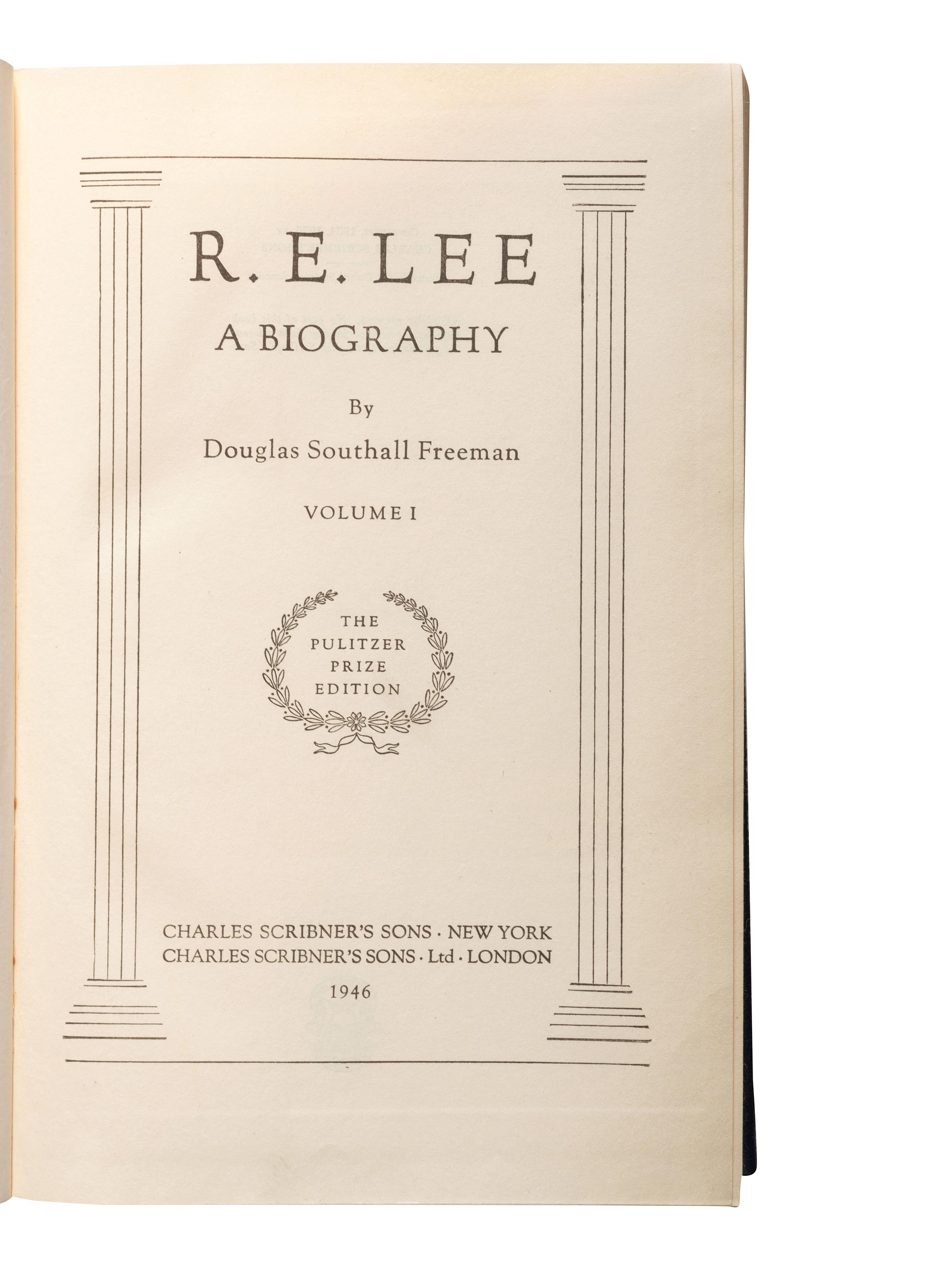 [ROBERT E. LEE]. A group of biographies about Robert E. Lee, comprising: