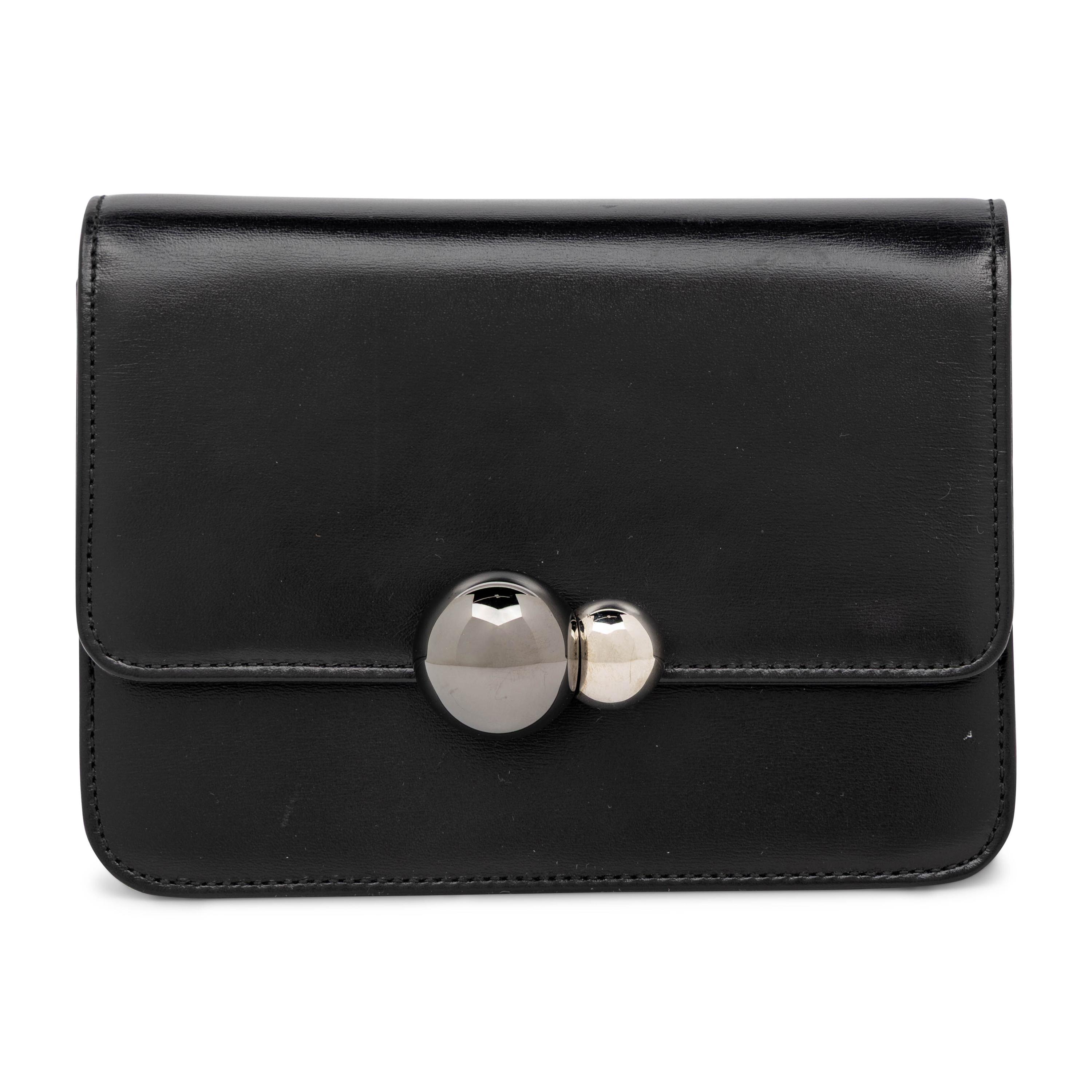Christian Dior, Small Black Leather Flap Bag