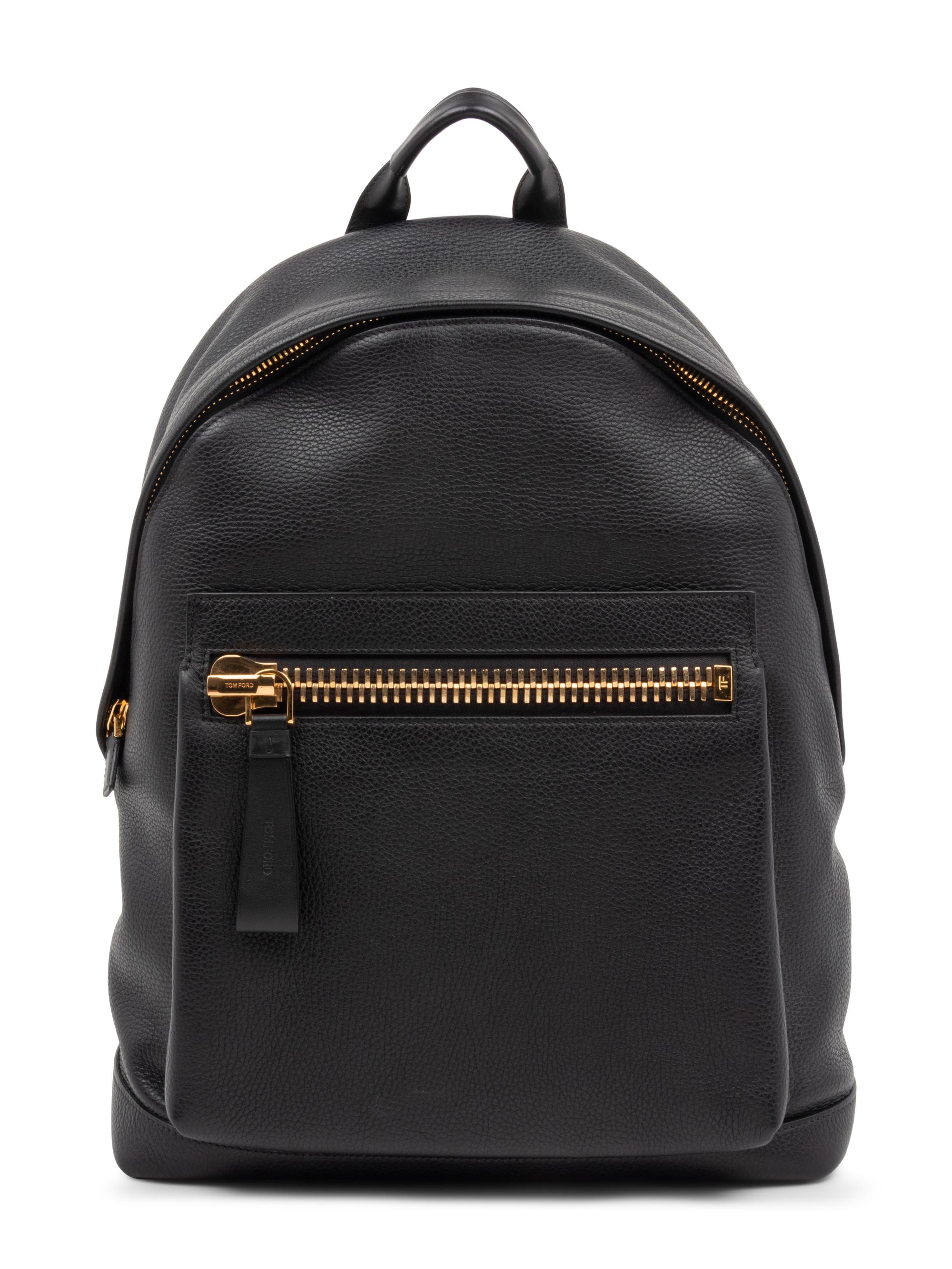 Tom Ford Buckley Backpack in Black Full Grain Leather, 2014
