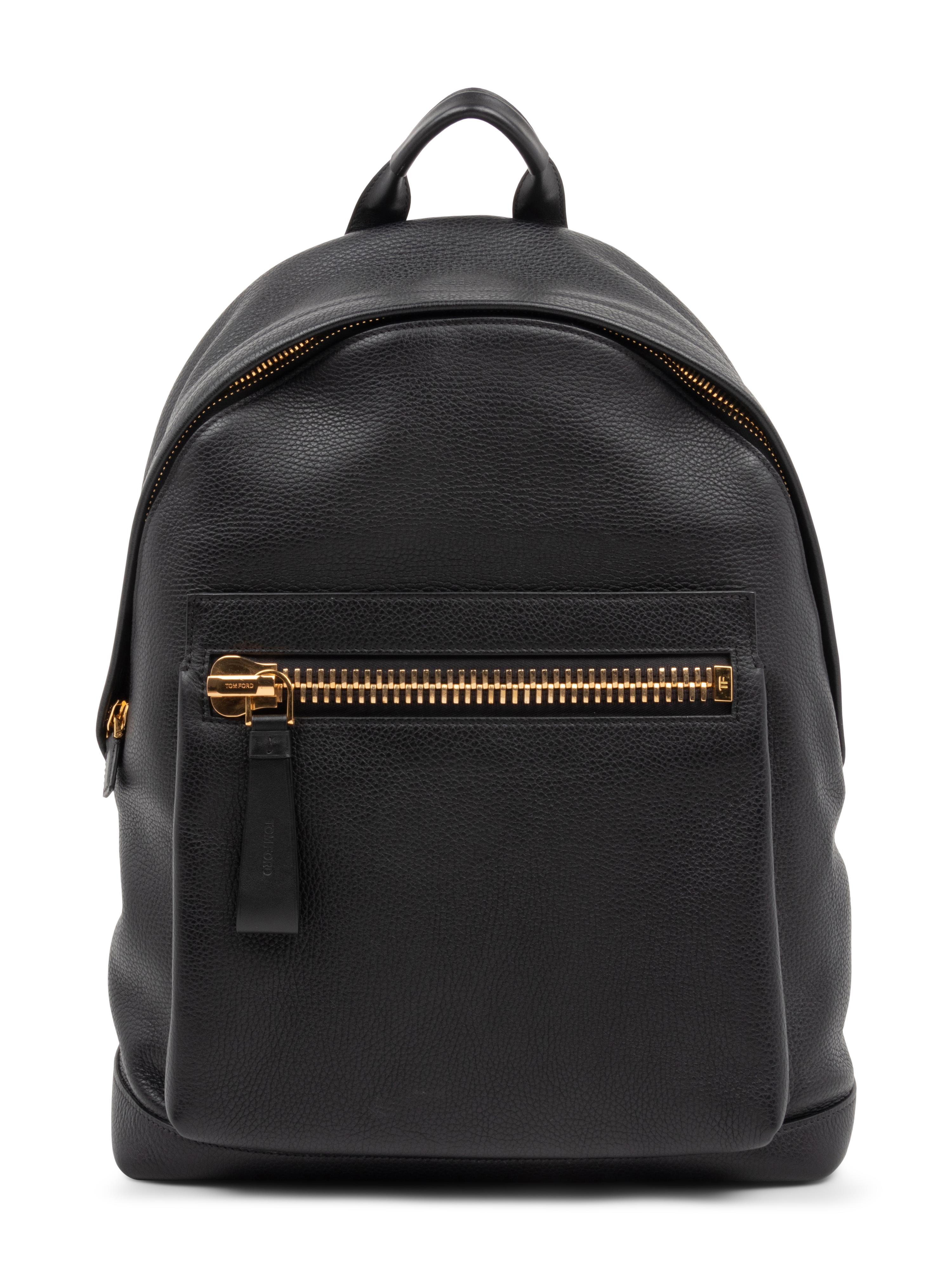 Tom Ford Buckley Backpack in Black Full Grain Leather, 2014