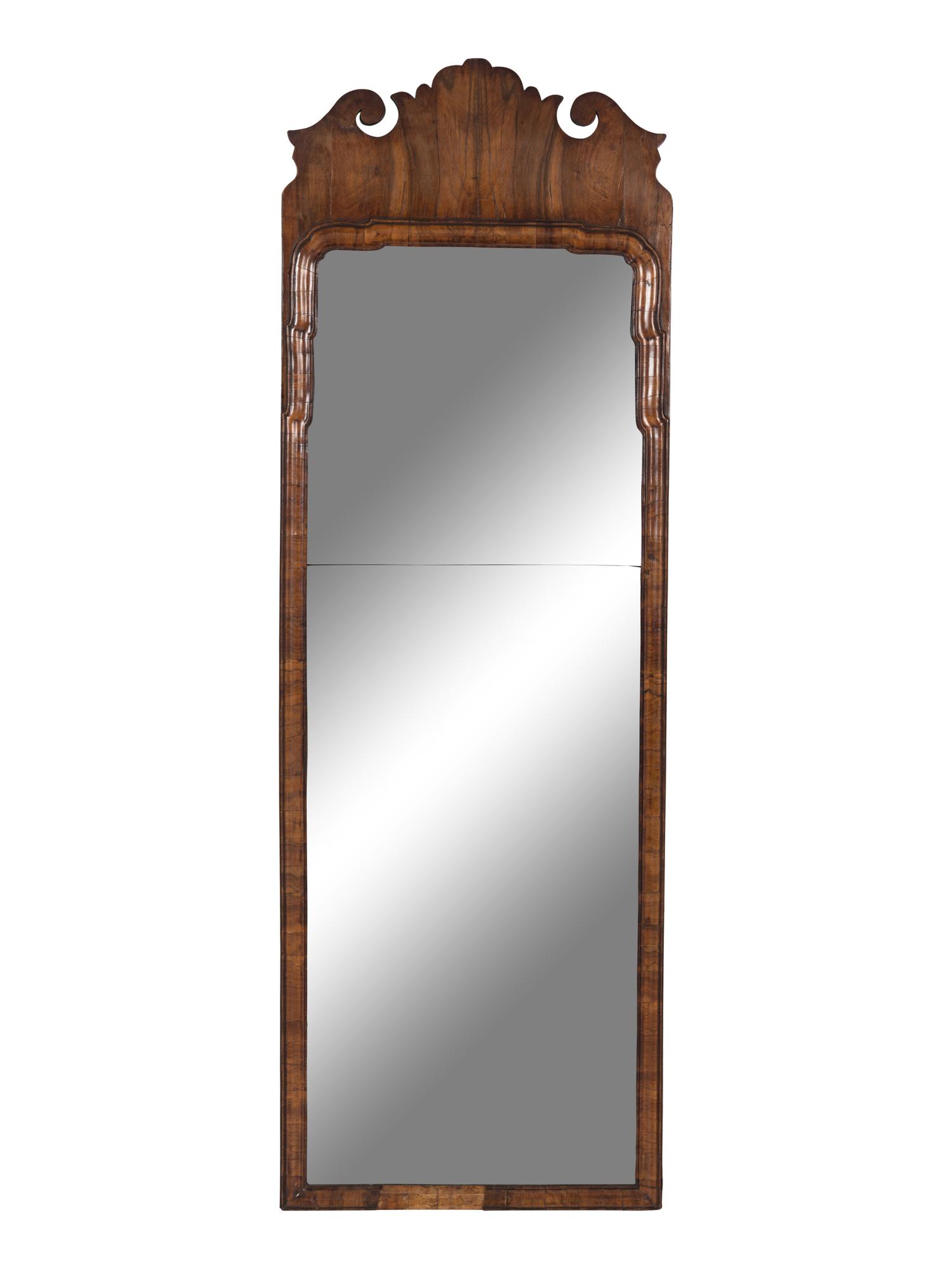 A George III Walnut Pier Mirror