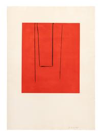 Untitled (Black on Red)