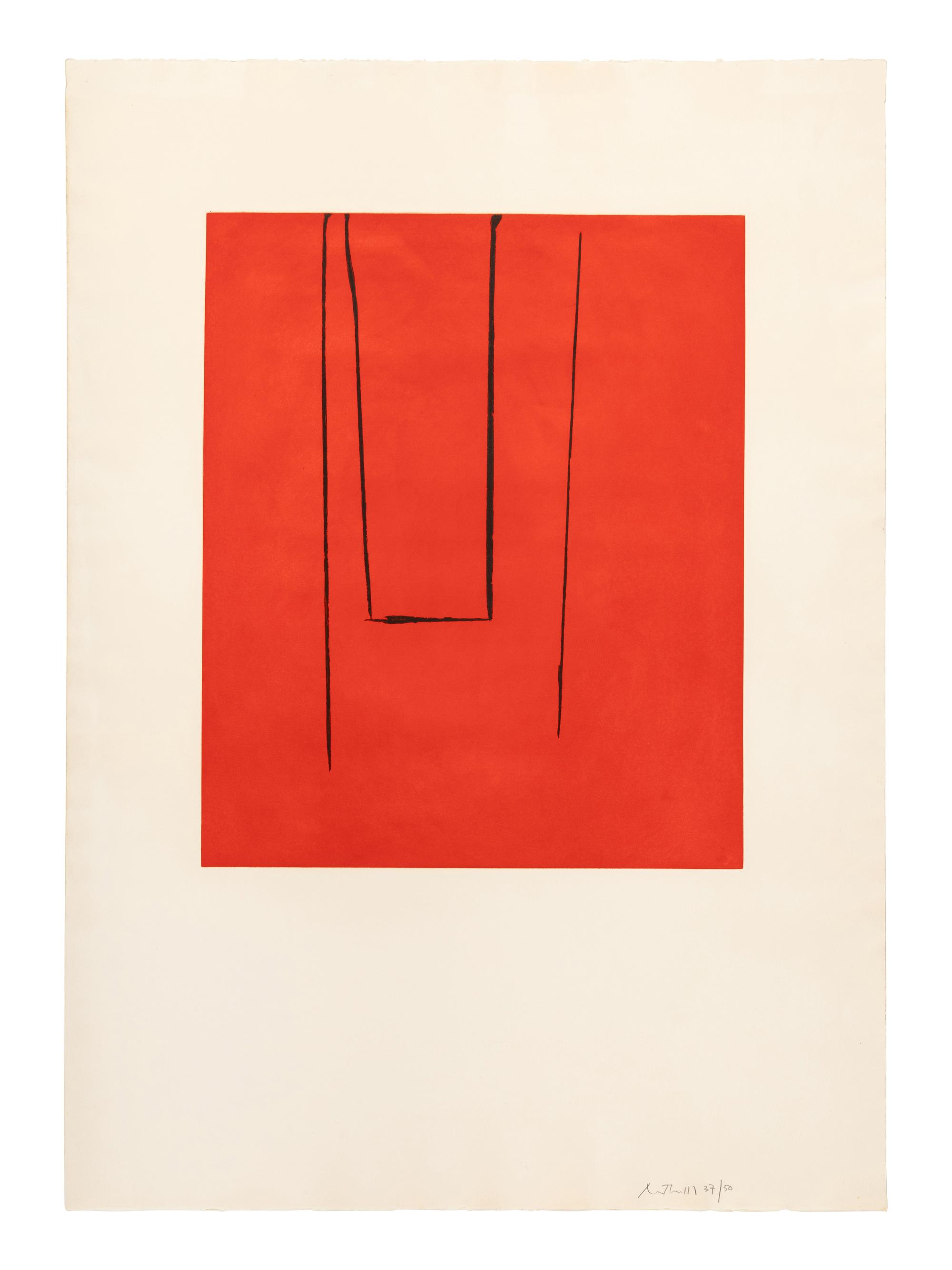 Untitled (Black on Red)
